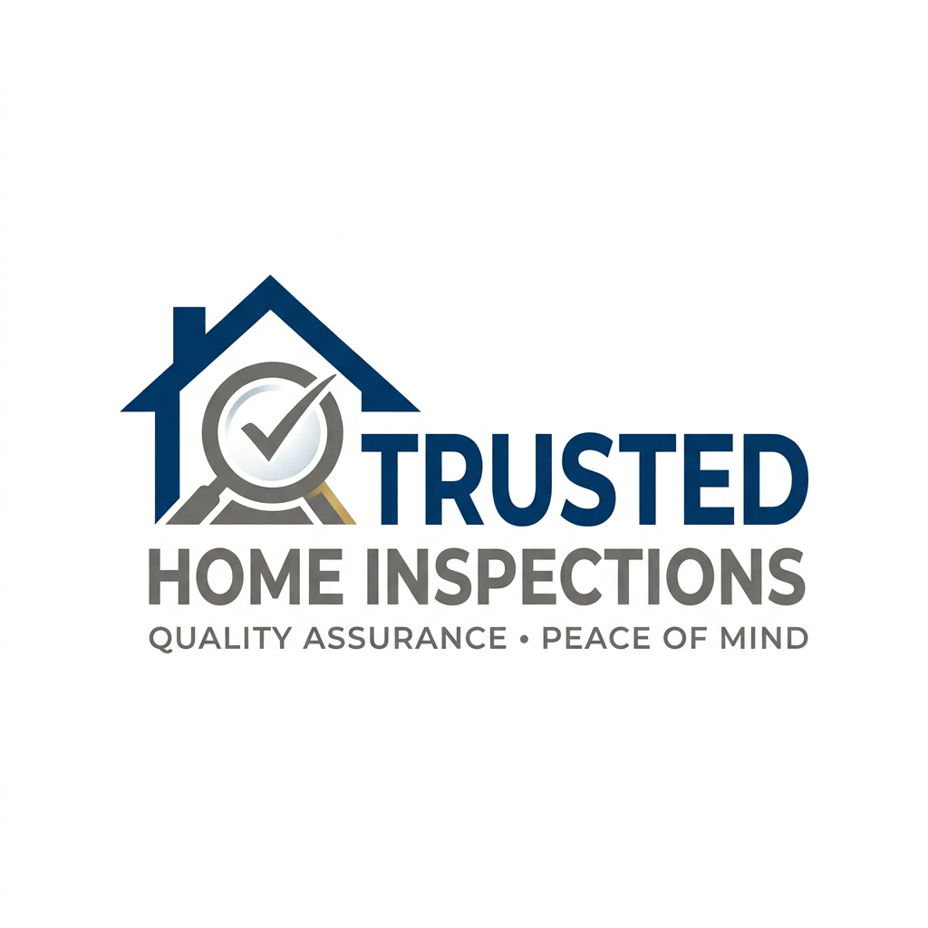 Trusted Home Inspections logo with house and checkmark